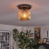 Ripoll lampa sufitowa, kula świetlna bursztynowy, 1-punktowy
