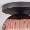 Ripoll lampa sufitowa, kula świetlna przezroczysty, miedziany, 1-punktowy