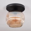 Ripoll Lampa sufitowa, Kula świetlna W kolorze bursztynu, 1-punktowy