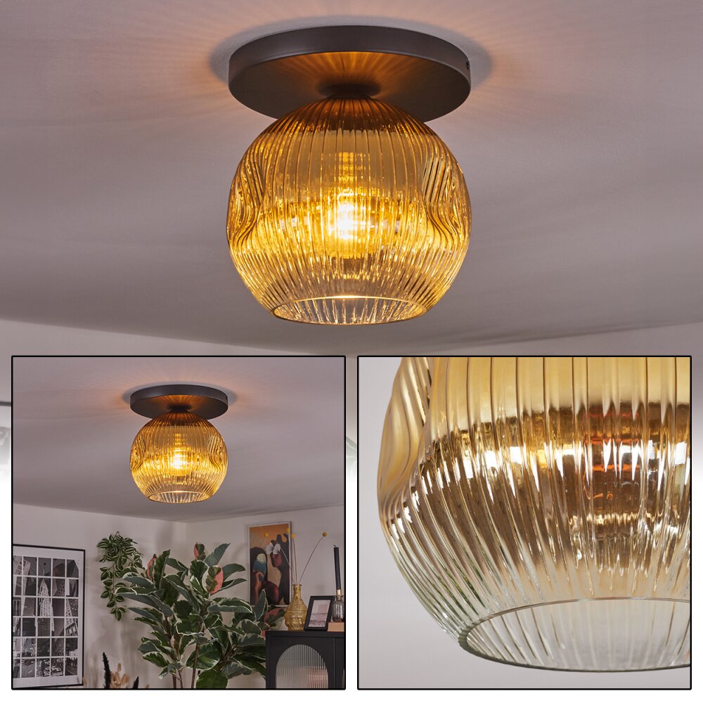Ripoll Lampa sufitowa, Kula świetlna Złoty, Przezroczysty, 1-punktowy main product photo
