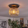 Ripoll lampa sufitowa, kula świetlna bursztynowy, przezroczysty, 1-punktowy