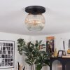 Ripoll Lampa sufitowa, Kula świetlna W kolorze bursztynu, Przezroczysty, 1-punktowy