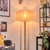 Bassagoda lampa stojąca kolory naturalne, czarny, 1-punktowy