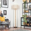 Bassagoda lampa stojąca kolory naturalne, czarny, 1-punktowy