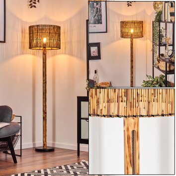 Cando lampa stojąca kolory naturalne, czarny, 1-punktowy