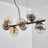 Gastor lampa wisząca, kula świetlna, lampa wisząca bursztynowy, przezroczysty, przydymiony, 8-punktowe
