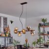 Gastor lampa wisząca, kula świetlna, lampa wisząca bursztynowy, przezroczysty, przydymiony, 8-punktowe