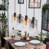 Hasvik lampa wisząca, lampa wisząca bursztynowy, chrom, przezroczysty, przydymiony, 4-punktowe