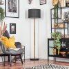 Bassagoda lampa stojąca kolory naturalne, czarny, 1-punktowy