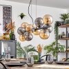 Gastor lampa wisząca, kula świetlna, lampa wisząca bursztynowy, przydymiony, 10-punktowe