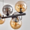 Gastor lampa wisząca, kula świetlna, lampa wisząca bursztynowy, przydymiony, 10-punktowe