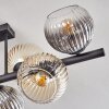 Koyoto lampa sufitowa, kula świetlna bursztynowy, przezroczysty, przydymiony, 8-punktowe