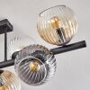 Koyoto lampa sufitowa, kula świetlna bursztynowy, przezroczysty, przydymiony, 8-punktowe