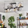 Koyoto lampa sufitowa, kula świetlna bursztynowy, przezroczysty, przydymiony, 8-punktowe