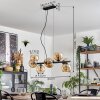 Koyoto lampa wisząca, kula świetlna, lampa wisząca bursztynowy, przydymiony, 8-punktowe