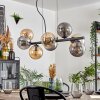 Gastor lampa wisząca, kula świetlna, lampa wisząca bursztynowy, przydymiony, 8-punktowe