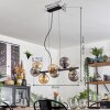 Gastor lampa wisząca, kula świetlna, lampa wisząca bursztynowy, przydymiony, 8-punktowe