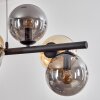 Gastor lampa wisząca, kula świetlna, lampa wisząca bursztynowy, przydymiony, 8-punktowe