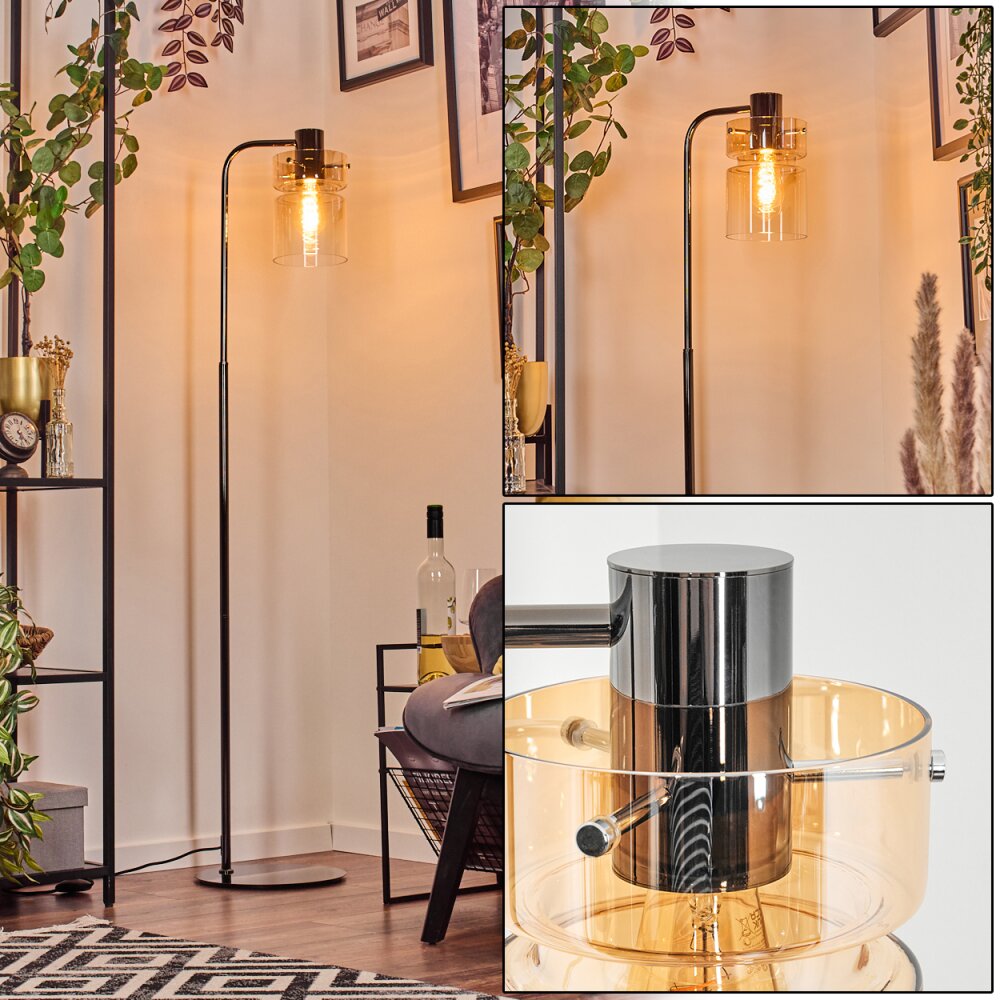 Hasvik Lampa stojąca Chrom, Czarny, 1-punktowy main product photo