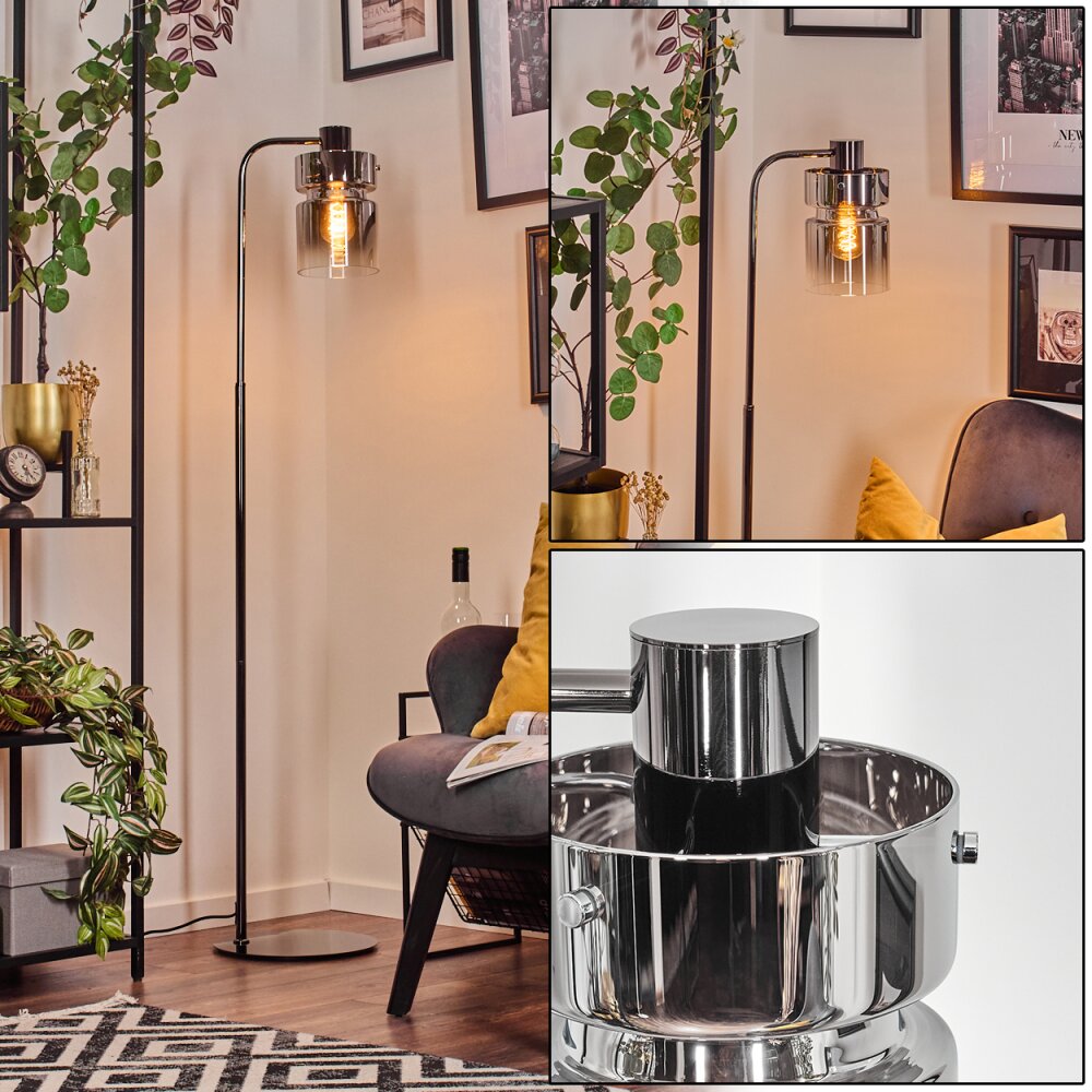 Hasvik Lampa stojąca Chrom, Czarny, 1-punktowy main product photo
