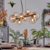 Chehalis lampa wisząca, kula świetlna, lampa wisząca bursztynowy, przezroczysty, 8-punktowe