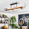 Chehalis Lampa sufitowa, Kula świetlna Ecru, Czarny, 4-punktowe