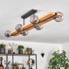 Chehalis lampa sufitowa, kula świetlna kolory naturalne, czarny, 6-punktowe
