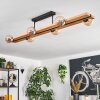 Chehalis lampa sufitowa, kula świetlna kolory naturalne, czarny, 6-punktowe