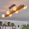 Chehalis lampa sufitowa, kula świetlna kolory naturalne, czarny, 6-punktowe