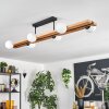 Chehalis lampa sufitowa, kula świetlna kolory naturalne, czarny, 6-punktowe