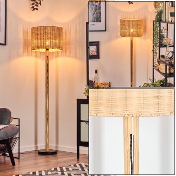 Cavaca lampa stojąca kolory naturalne, czarny, 1-punktowy