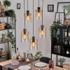 Hasvik Lampa wisząca, Lampa wisząca Chrom, Czarny, 5-punktowe