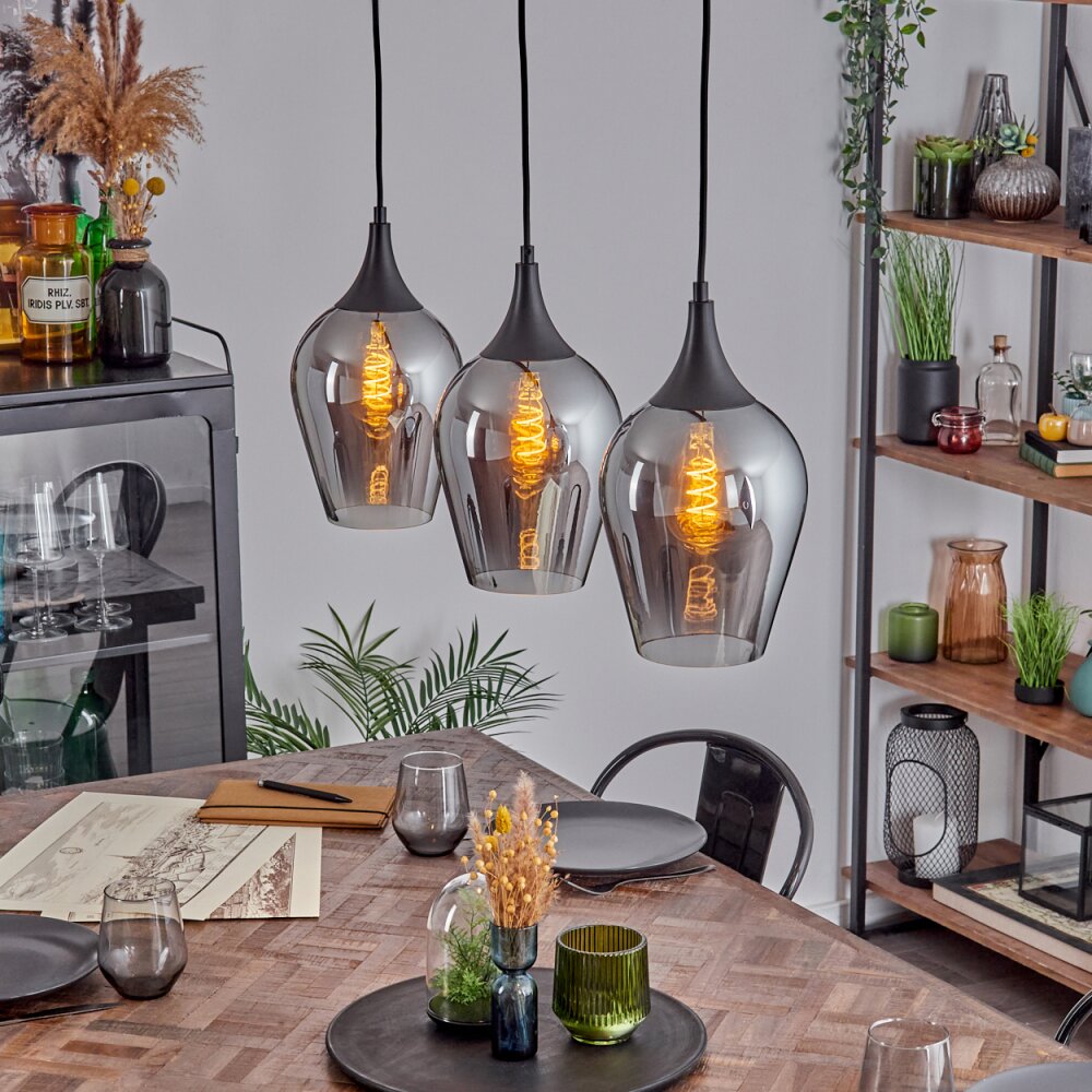 Lutarp Lampa wisząca, Lampa wisząca Czarny, 3-punktowe main product photo