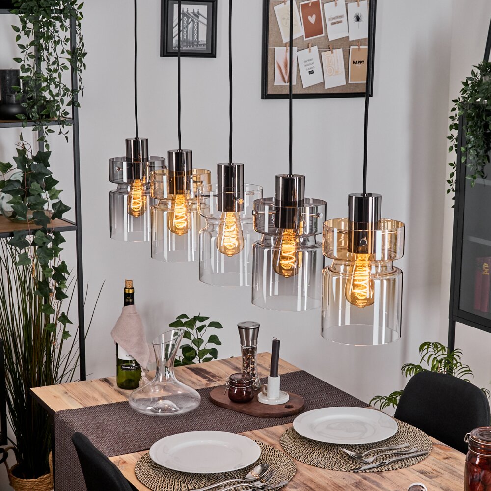 Hasvik Lampa wisząca, Lampa wisząca Czarny, 5-punktowe main product photo