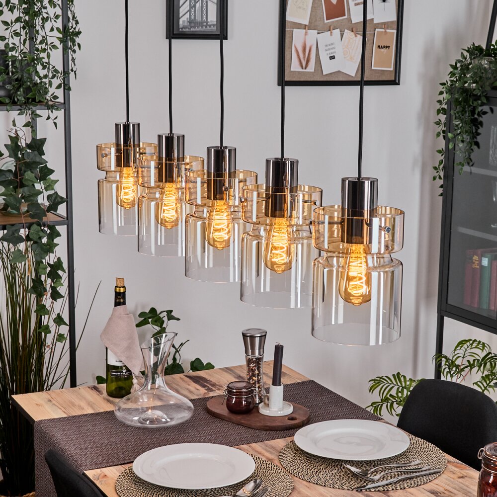 Hasvik Lampa wisząca, Lampa wisząca Czarny, 5-punktowe main product photo