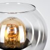 Koyoto kula świetlna, lampka biurkowa, lampa stołowa chrom, przezroczysty, przydymiony, 1-punktowy