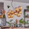 Gastor lampa wisząca, kula świetlna, lampa wisząca bursztynowy, 10-punktowe