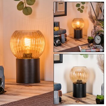 Koyoto Kula świetlna, Lampa biurkowa, Lampa stołowa W kolorze bursztynu, 1-punktowy Koyoto Kula świetlna, Lampa biurkowa, Lampa stołowa W kolorze bursztynu, 1-punktowy