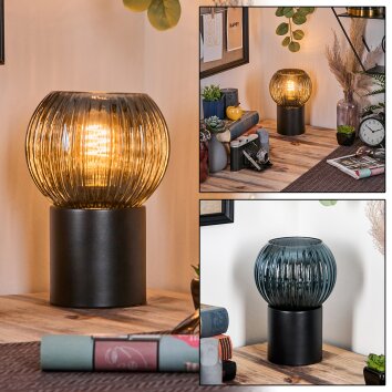 Koyoto kula świetlna, lampka biurkowa, lampa stołowa niebeieski, 1-punktowy