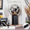 Koyoto kula świetlna, lampka biurkowa, lampa stołowa chrom, przydymiony, 1-punktowy
