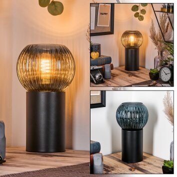 Koyoto kula świetlna, lampka biurkowa, lampa stołowa niebeieski, 1-punktowy
