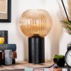 Koyoto kula świetlna, lampka biurkowa, lampa stołowa 11 cm bursztynowy, 1-punktowy