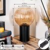 Koyoto kula świetlna, lampka biurkowa, lampa stołowa 11 cm bursztynowy, 1-punktowy