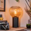 Koyoto kula świetlna, lampka biurkowa, lampa stołowa 11 cm bursztynowy, 1-punktowy