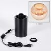 Koyoto kula świetlna, lampka biurkowa, lampa stołowa 11 cm bursztynowy, 1-punktowy