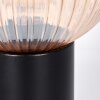 Koyoto kula świetlna, lampka biurkowa, lampa stołowa 11 cm bursztynowy, 1-punktowy