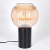 Koyoto kula świetlna, lampka biurkowa, lampa stołowa 11 cm bursztynowy, 1-punktowy