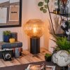 Koyoto kula świetlna, lampka biurkowa, lampa stołowa 11 cm bursztynowy, 1-punktowy