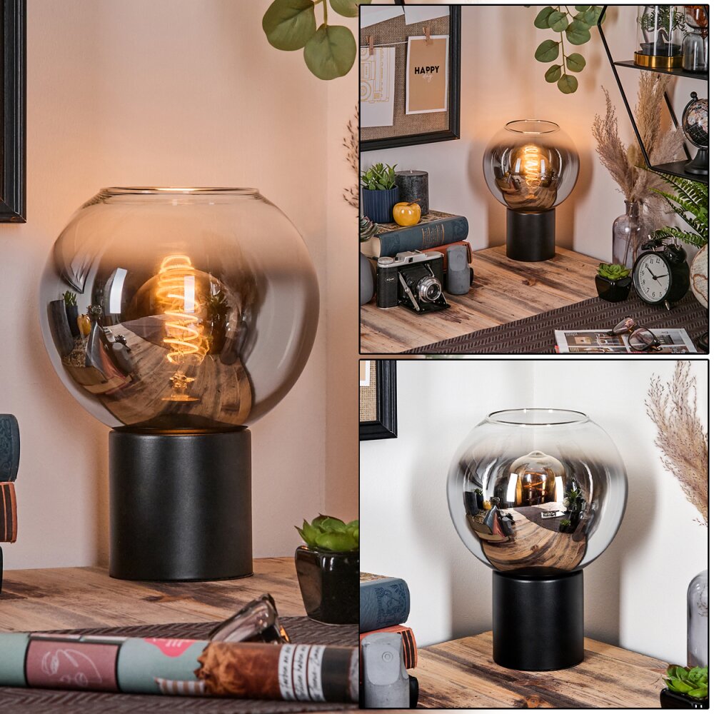 Koyoto Kula świetlna, Lampa biurkowa, Lampa stołowa Chrom, Przezroczysty, Przydymiony, 1-punktowy main product photo