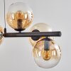 Koyoto lampa wisząca, kula świetlna, lampa wisząca bursztynowy, przezroczysty, 8-punktowe